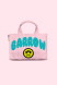 Barrow - Borsa in canvas rosa con logo