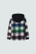 Barrow - Camicia scozzese con cappuccio in felpa nero