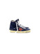 Golden Goose - Francy uomo in suede blu e stella rossa