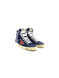 Golden Goose - Francy uomo in suede blu e stella rossa