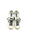 Golden Goose - Super-Star uomo in pelle bianca con stella in canvas verde militare