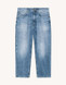Dondup - Jeans Carrie carrot in denim fisso slegato blu lavaggio medio pulito