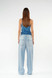 Icon Denim - Jeans Bea wide leg vita bassa lavaggio blu chiaro