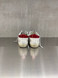 Golden Goose - Super-Star donna in pelle bianca con stella e talloncino glitter rosso
