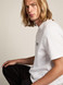 Golden Goose - T-shirt bianca Collezione Star con logo e stella nera a contrasto