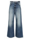 Icon Denim - Jeans Debby a gamba larga e vita bassa lavaggio blu medio