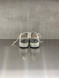 Golden Goose - Ball Star donna in pelle bianca con stella  glitterata nera e talloncino glitterato oro