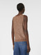 Max Mara Weekend - Top Acaici in maglia con paillette marron glacè