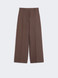 Max Mara Weekend - Pantalone palazzo Ballo in cotone tecnico cioccolato