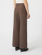 Max Mara Weekend - Pantalone palazzo Ballo in cotone tecnico cioccolato