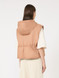 Max Mara Weekend - Gilet Levante reversibile in tela antigoccia caramello e verde