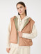 Max Mara Weekend - Gilet Levante reversibile in tela antigoccia caramello e verde