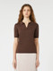 Max Mara Weekend - Polo Roncolo in seta e cotone cioccolato