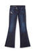 Diesel - Jeans D-Hush Bootcut fit con vita bassa e gamba slim lavaggio rinse pulito blu scuro