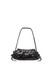 Diesel - Scrunch-D S-Borsa a spalla in pelle arricciata nera