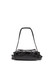 Diesel - Scrunch-D S-Borsa a spalla in pelle arricciata nera