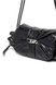 Diesel - Scrunch-D S-Borsa a spalla in pelle arricciata nera