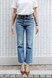 Golden Goose - Jeans cropped flare donna  in denim lavaggio blu medio