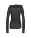 8PM - Maglia Ophelia con scollo a cascata in misto cashmere nera
