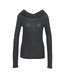 8PM - Maglia Ophelia con scollo a cascata in misto cashmere nera