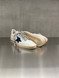 Golden Goose - Ball Star uomo con stella in camoscio blu e scritta arancione
