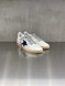 Golden Goose - Ball Star uomo con stella in camoscio blu e scritta arancione