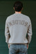 Golden Goose - Maglione da Uomo in cotone organico color taupe  con logo ricamato