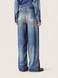 Golden Goose - Jeans boyfriend da donna in denim blu con stampa archive