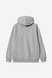 Carhartt - Felpa Hooded Chase Jacket grey heather / gold