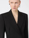 Sportmax - Blazer sartoriale nero in pura tela di lana natural stretch