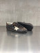 Golden Goose - Super-Star uomo in pelle e suede ebano con stella in pelle burro