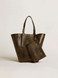 Golden Goose - 24/7 Bag North South in pelle distressed di colore nero con manici regolabili
