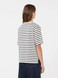 Max Mara Weekend - T-shirt in jersey di cotone a righe panna e blu