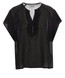 8PM - Blusa Birmingham in mussola di viscosa nera