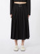 Sportmax - Gonna plissettata in gabardina nera