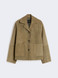 Max Mara Weekend - Giacca crop Palchi in suede fango