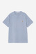 Carhartt - T-Shirt S/S Nelson Gentle Blue Garment dyed
