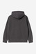Carhartt - Felpa Hooded Nelson Sweatshirt Black Garment dyed