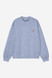 Carhartt - Felpa Nelson sweatshirt gentle blue garment dyed