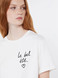 Max Mara Weekend - T-shirt in jersey con grafica bianca
