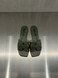 Bibi Lou - Ciabattina bassa in pelle verde militare