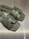 Bibi Lou - Ciabattina bassa in pelle verde militare