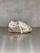 4B12 - Sneakers SUPRIME-D8010 in pelle platino suede nocciola e logo oro