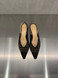 Chantal - Slingback in pelle intrecciata nera