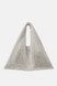 Twenty Fourhaitch - Handbag Parks realizzata in maglia strass color argento
