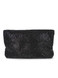 Twenty Fourhaitch - Mini pochette in maglia strass nera con chiusura a calamita