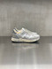 Premiata - Sneakers Mick in pelle e tessuto tecnico grigio chiaro e bianco