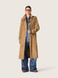 Golden Goose - Trench da Donna in suede color sabbia con cintura in vita