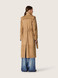 Golden Goose - Trench da Donna in suede color sabbia con cintura in vita