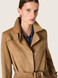 Golden Goose - Trench da Donna in suede color sabbia con cintura in vita